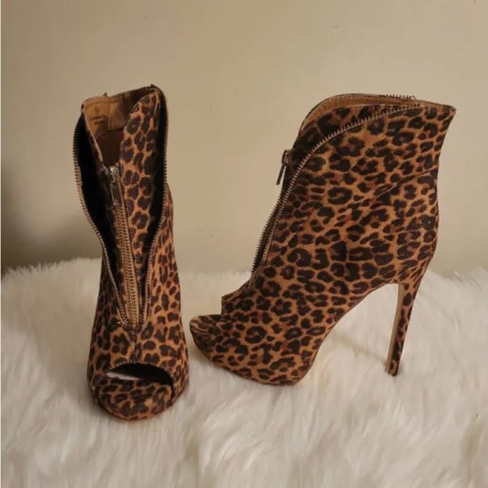 Liliana Leopard Booties
